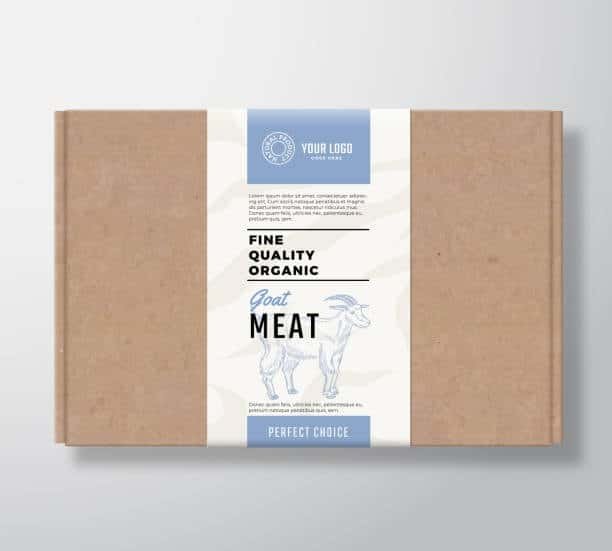 Product packaging with printed label used as an example for Amazon FBA compliant box labeling