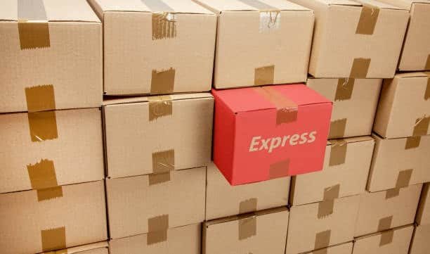 EXW shipping boxes prepared for buyer collection at seller’s location