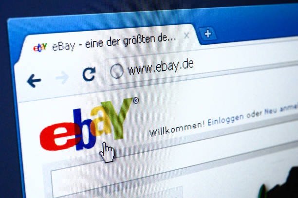 eBay Germany webpage showing seller tools and shipping policy access for managing dispatch times.