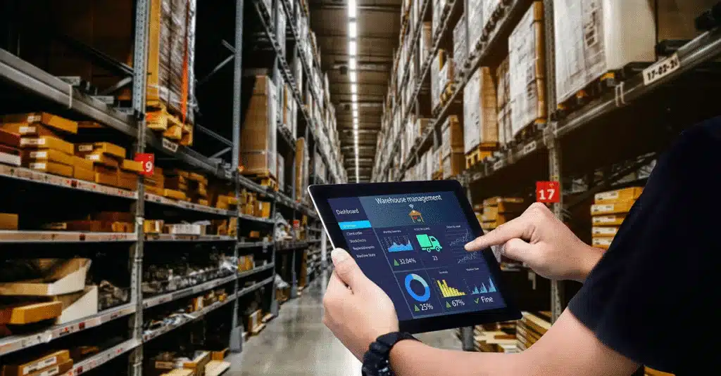 AI powered warehouse management dashboard supporting ecommerce fulfillment optimization
