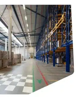 Amazon FBA prep warehouse with pallet racking used for storage and inventory management for sellers