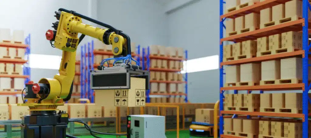 Ecommerce fulfillment automation using robotic systems to handle inventory and orders in modern warehouses