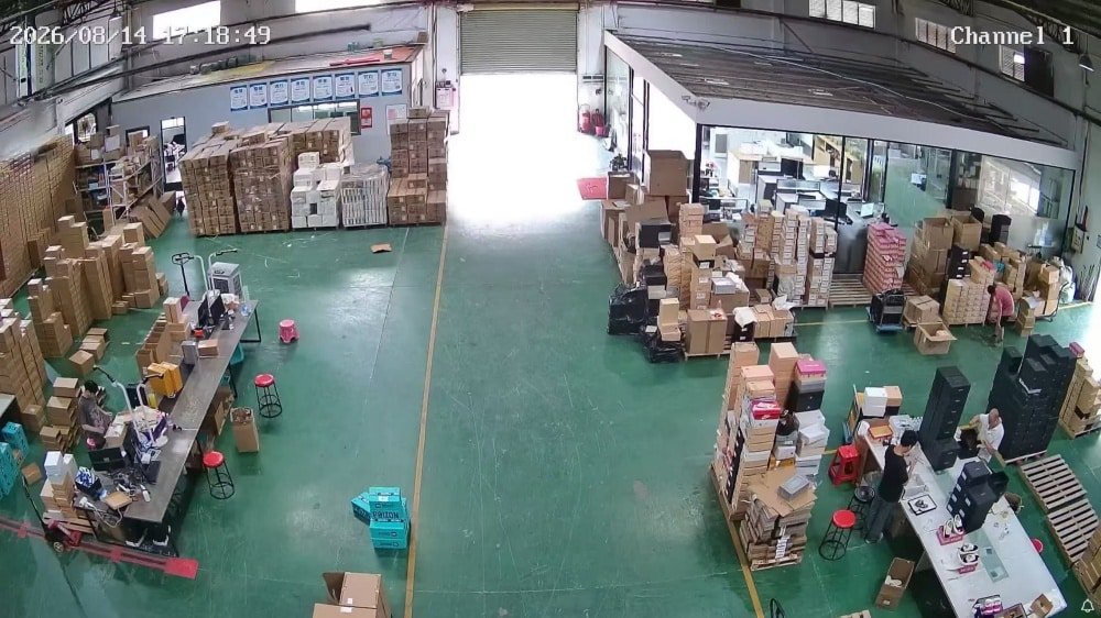 3PL warehouse fulfillment area with workers processing inventory and customer orders for picking, packing, labeling, and shipping.