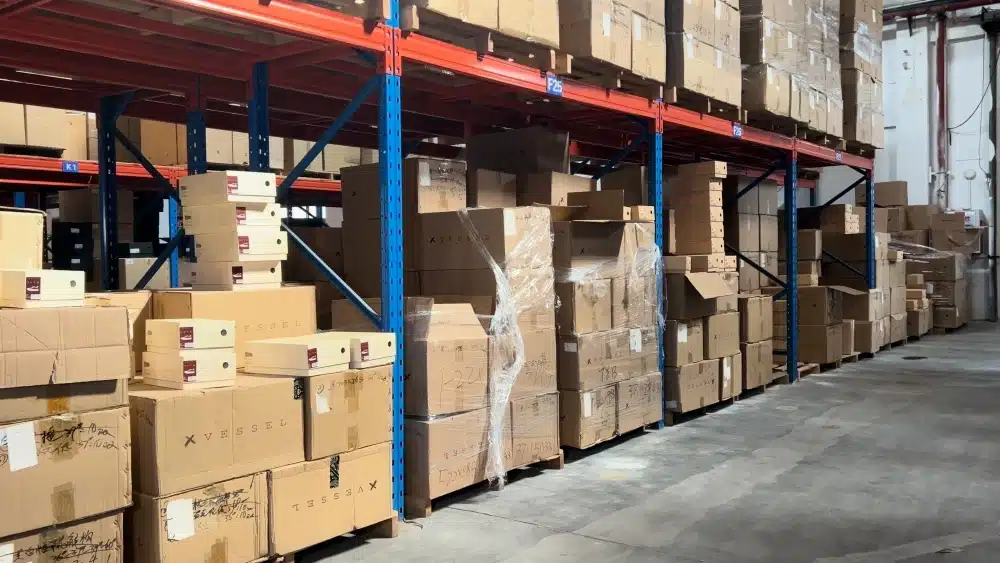 Organized warehouse inventory for pick and pack fulfillment, providing growing eCommerce brands with greater stock control and scalable order processing