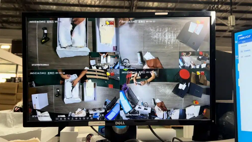 Organized ecommerce inventory and warehouse equipment in a fulfillment center prepared to handle TikTok Shop flash sales and viral order spikes
