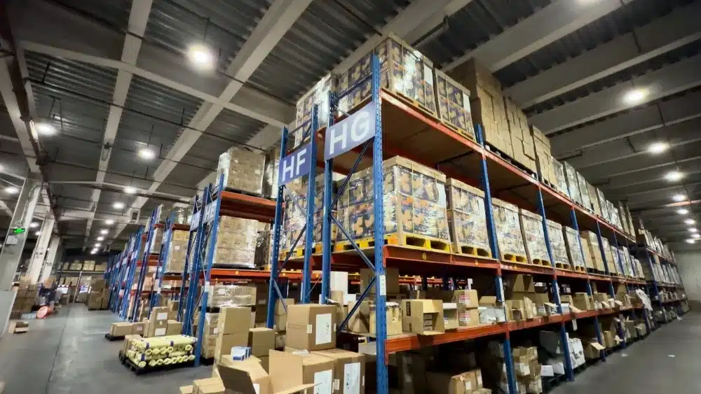 Warehouse monitoring system showing ecommerce order packing and quality control for TikTok Shop fulfillment during high-volume flash sales