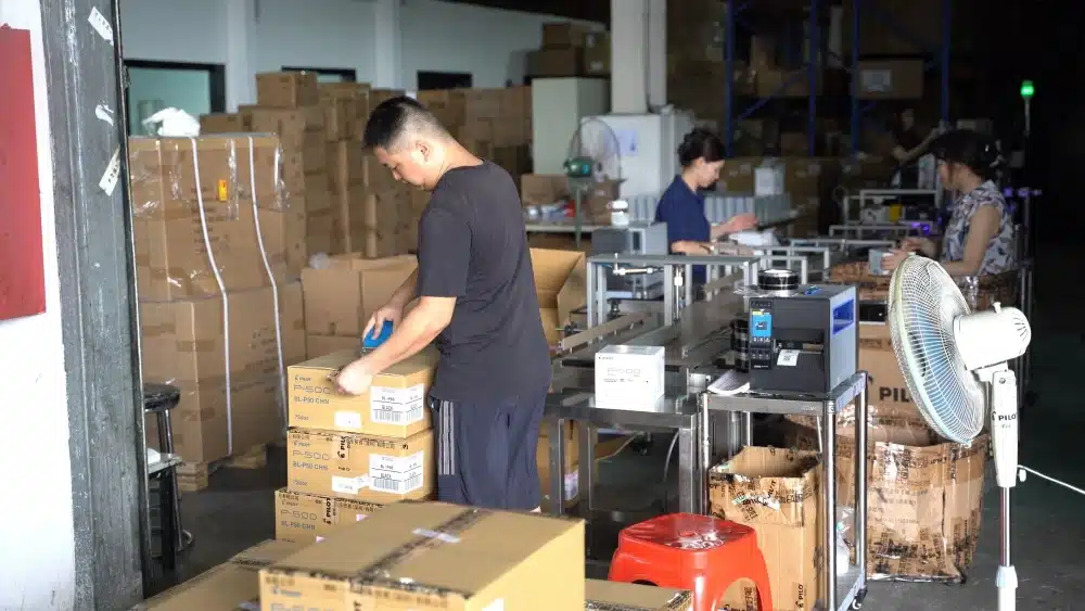 Ecommerce fulfillment warehouse with organized inventory storage supporting TikTok Shop order accuracy, quality control, and return prevention
